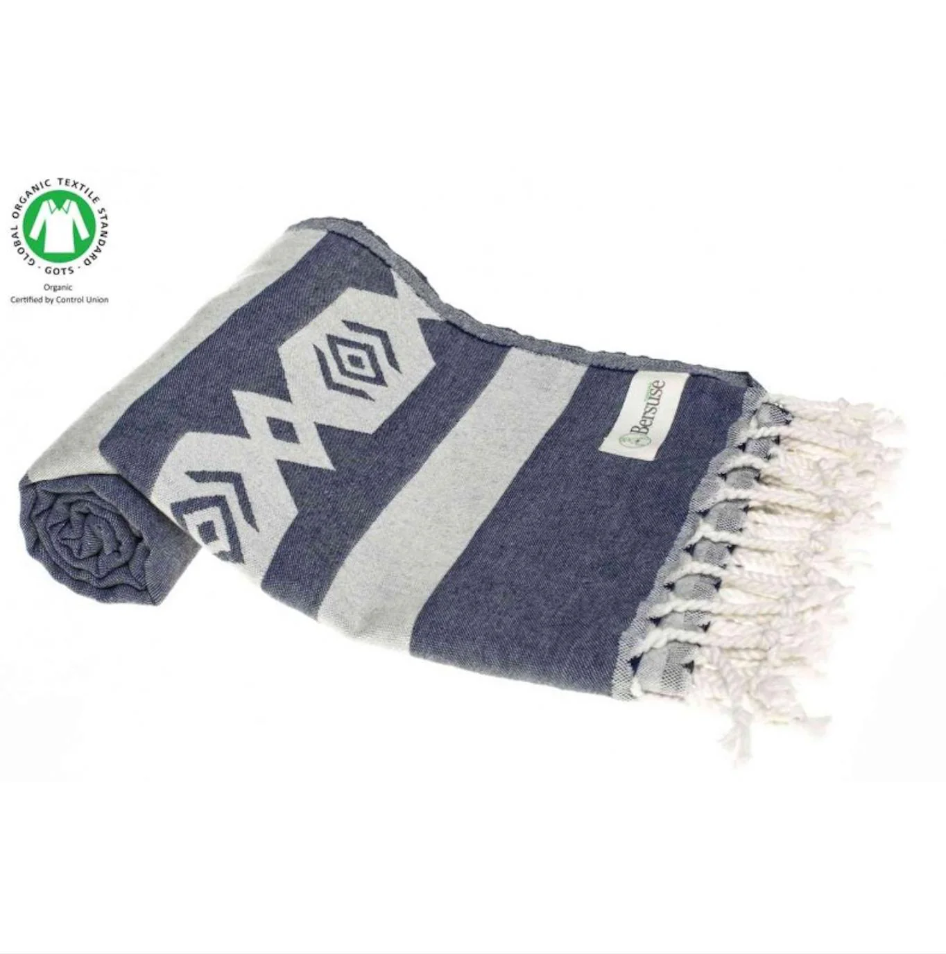 Acapulco Organic Turkish Towel with Zipper Pocket - Image 4